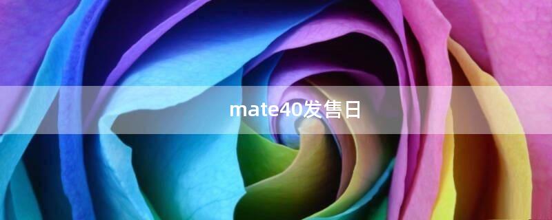 mate40发售日（mate40发售价）